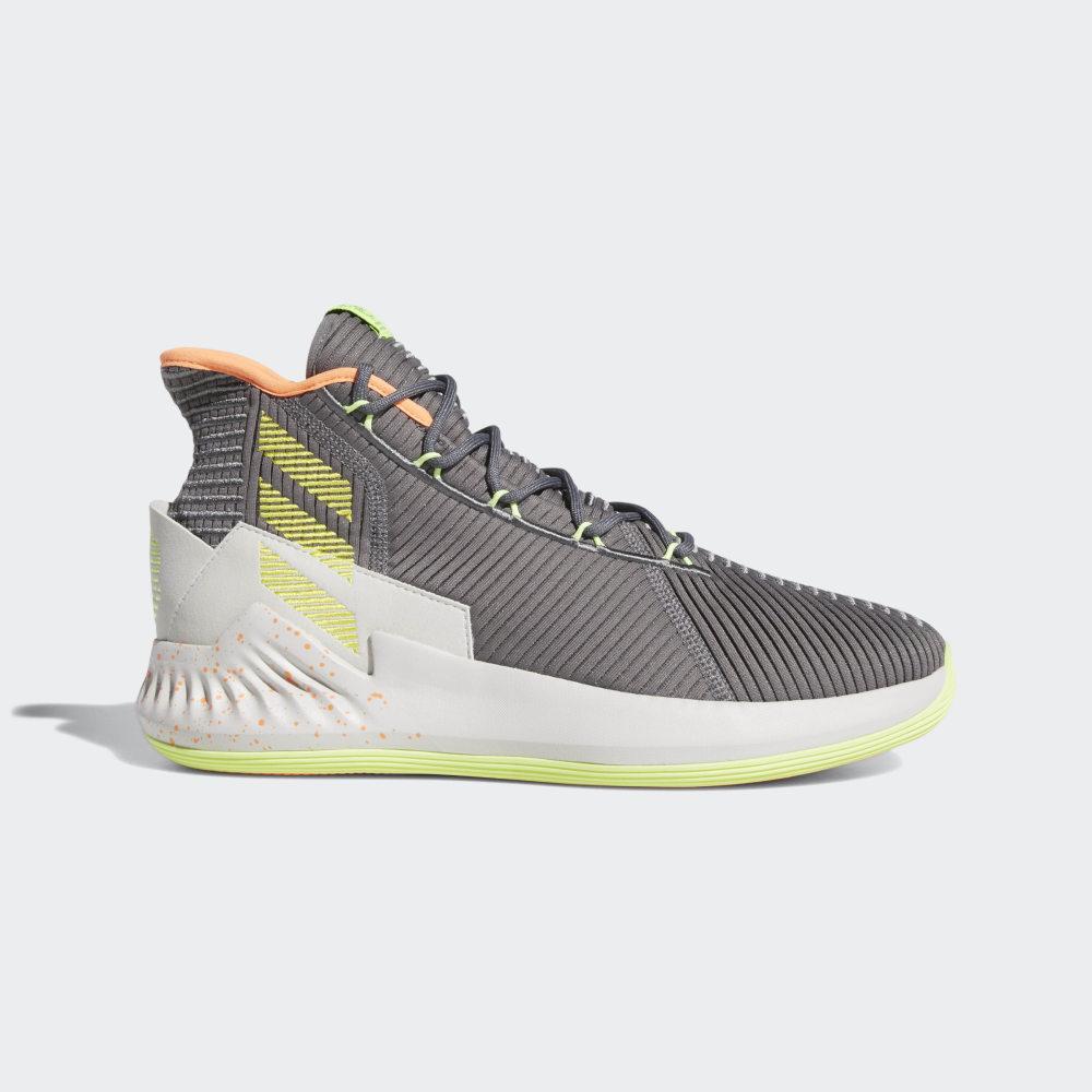 Adidas Men's D Rose 9 Basketball Shoes Grey/Yellow/Grey Ireland F99886